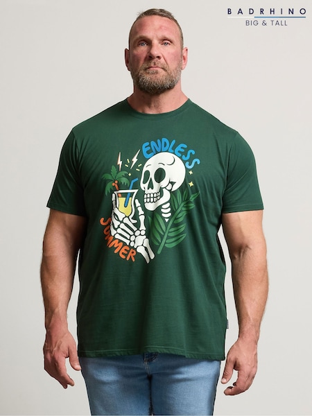 BadRhino Big & Tall Endless Summer Skull 100% Cotton T-Shirt (W52269) | 1 202 грн