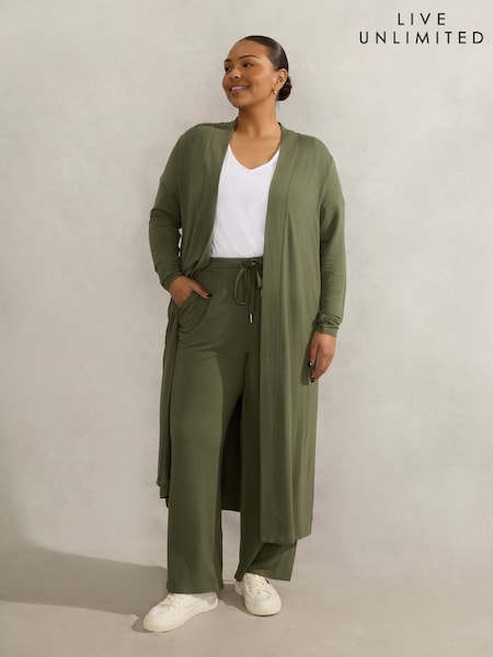 Grün - Live Unlimited Curve Lightweight Supersoft Straight Leg Trousers (W52446) | 86 €