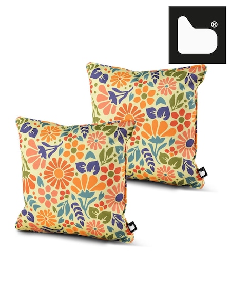 Extreme Lounging 2 Pack White B Cushions Outdoor Flower Power (W52456) | €54