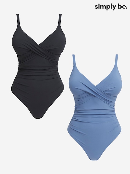 Simply Be Magisculpt Plunge Swimsuits 2 Pack (W52565) | 88 €