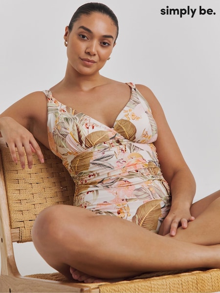 Simply Be White Magisculpt Lose Up To An Inch Swimsuit (W52571) | €60