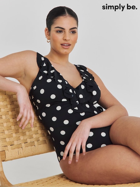 Simply Be Magisculpt Halterneck Ruffle Swimsuit (W52576) | 68 €