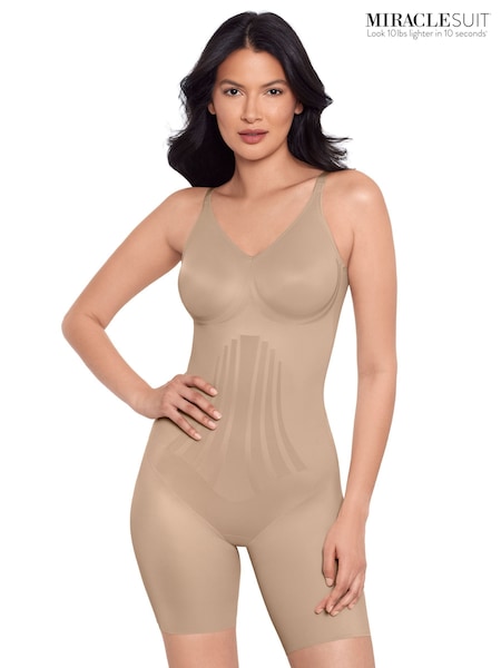 Miraclesuit Nude Modern Miracle Extra Firm Control Thigh Slimming Bodysuit With Lycra Fit Sense Technology (W52600) | ‏438‏₪
