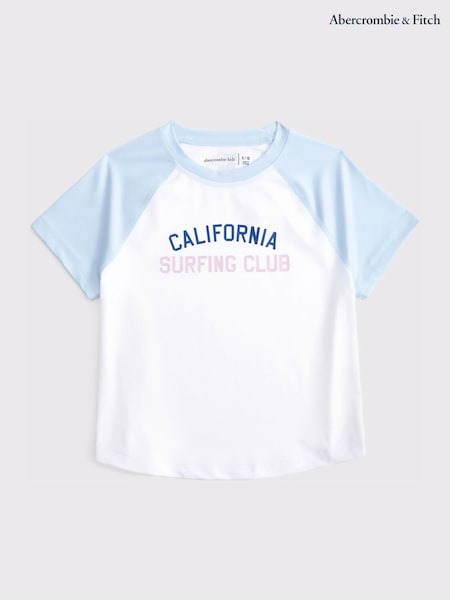 Abercrombie & Fitch Graphic Print Rashguard White Vest (W52645) | 45 €