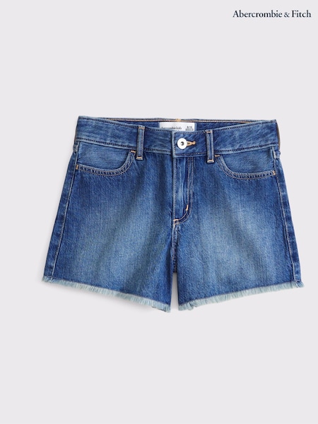 Abercrombie & Fitch Blue Relaxed High Rise Baggy Shorts (W52656) | €36