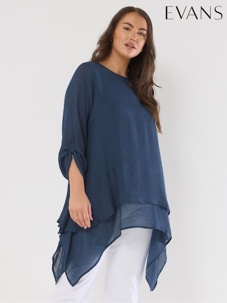 Evans Blue Double Layer Top (W52663) | R$ 355