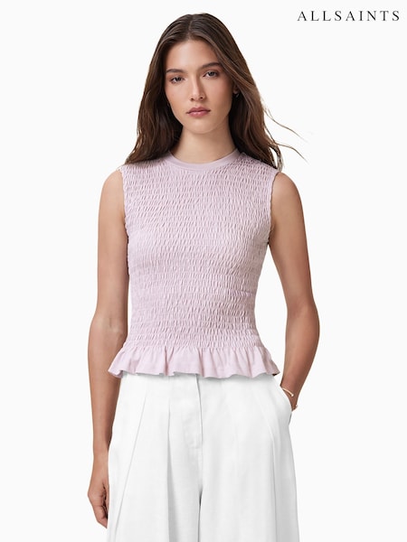 AllSaints Pink Ode 100% Organic Cotton Tank (W52680) | €84