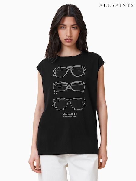 AllSaints Black Sunnies Brooke 100% Organic Cotton Tank (W52687) | 3,304 UAH
