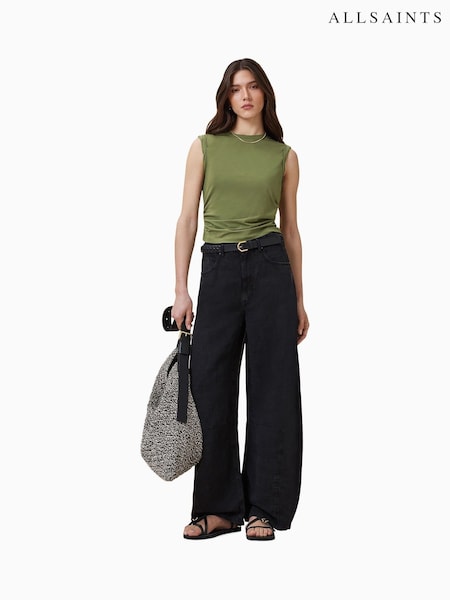 ירוק - AllSaints West Tank Top (W52690) | ‏226‏₪