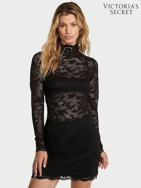 Victoria's Secret Black Lace Mini Dress Set (W52737) | €138