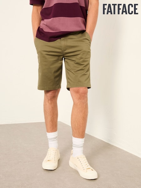 FatFace Mawes Khaki Green Chino Shorts (W52755) | €58