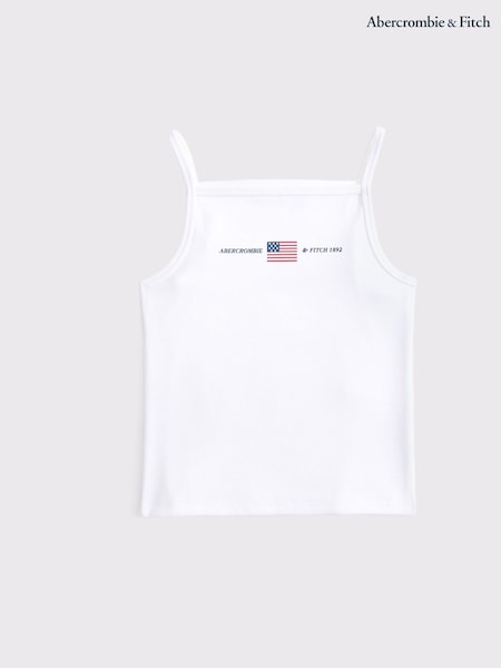 Abercrombie & Fitch Graphic Print Alto Neck Apron Tank Top (W52793) | 21 €