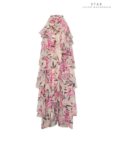 Star by Julien MacDonald Natural Tiered Frill Detail Dress (W52819) | R$ 1.035