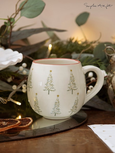 Sophie Allport Christmas Trees Stoneware Mug (W52824) | € 21