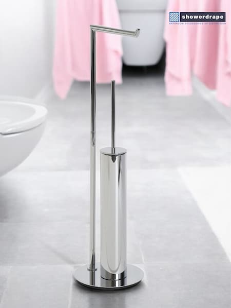 Showerdrape Chrome Belgravia Toilet Roll Holder & Toilet Brush (W53122) | €129