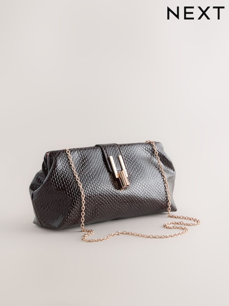 Čokoladno rjava - Volume Clutch Bag (W53268) | € 30