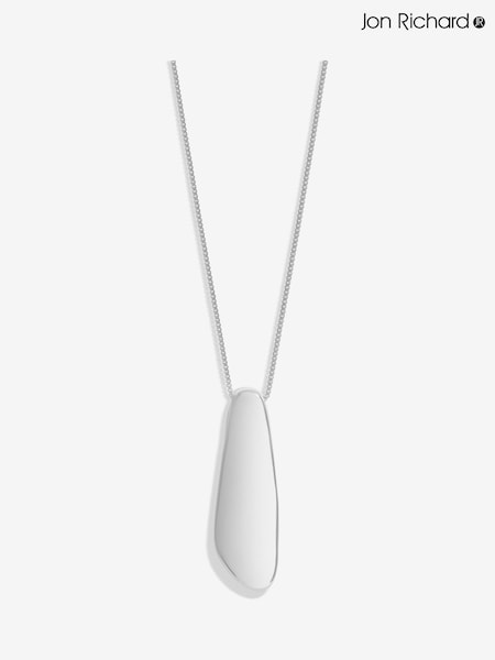 Jon Richard Silver Tone Long Polished Adjustable Pendant Necklace (W53309) | €22.50