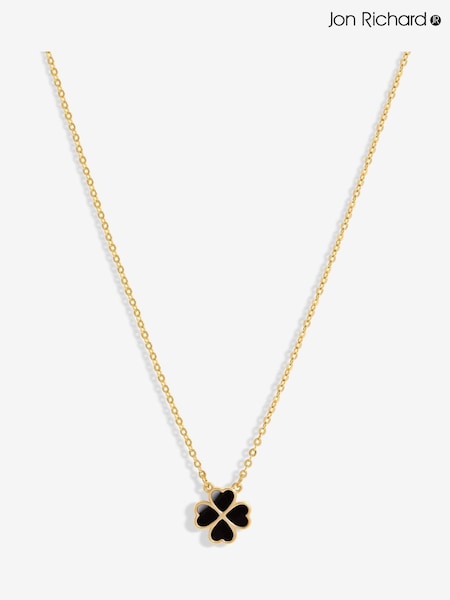 Jon Richard Gold Tone Jet Heart Clover Pendant (W53314) | €22.50