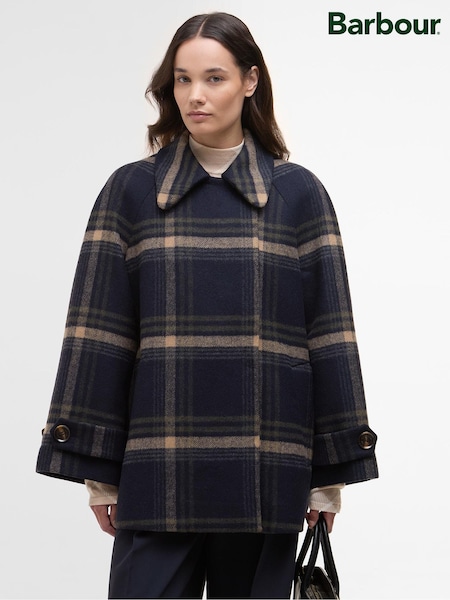 Barbour® Blue Tara Wool Coat (W53358) | €420