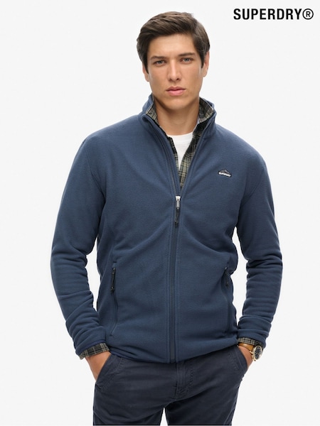 Superdry Navy Full Zip Polar Fleece (W53414) | €69