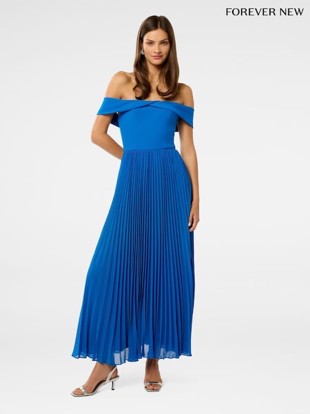 Forever New Louise Off Shoulder Pleated Midi Dress (W53431) | 184 €