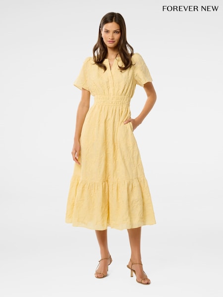 Forever New Eleanor Embroidered 100% Cotton Midi Dress (W53438) | 161 €