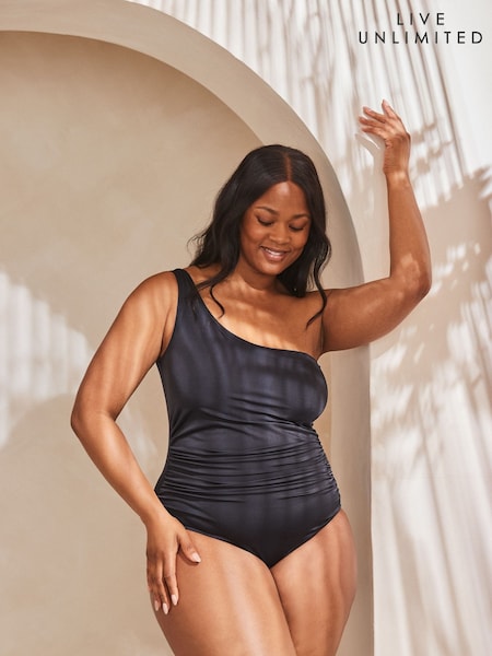 Live Unlimited Black Asymmetric Swimsuit (W53468) | €113