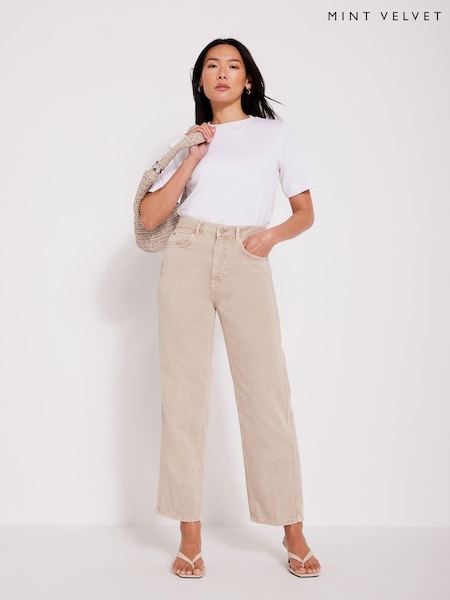 Mint Velvet Relaxed Tapered Boyfriend 100% Cotton Jeans (W53474) | €156