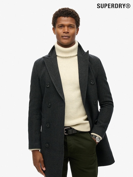 Superdry Black The Merchant Store Town Coat (W53548) | €253
