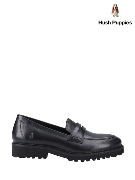 Hush Puppies Senior Grazia Black Loafers (W53629) | 74 €