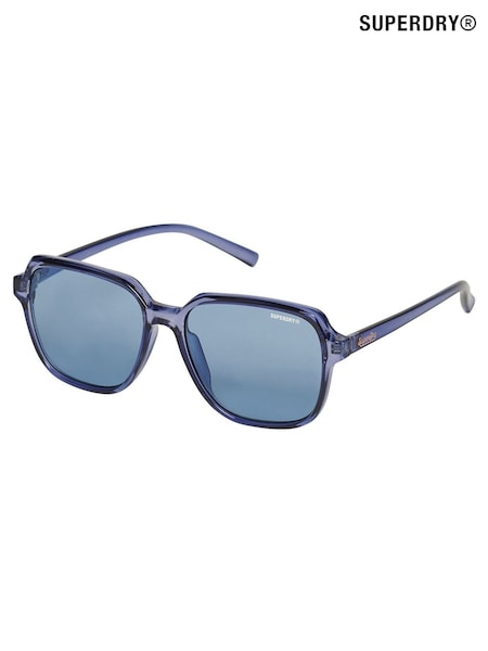 Superdry Blue Oversized Square Sunglasses (W53659) | SGD 77