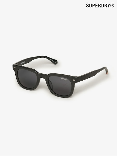 Superdry Black Retro Square Sunglasses (W53668) | SGD 116