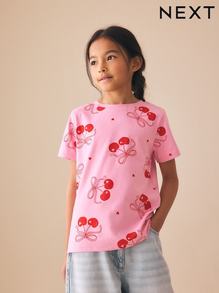 Pink Cherry T-Shirt (3-16yrs) (W53736) | AED23 - AED28