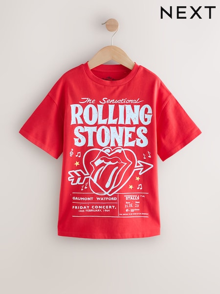 Vermelho - The Rolling Stones Band Sequin T-Shirt (3-16yrs) (W53777) | R$ 145 - R$ 195