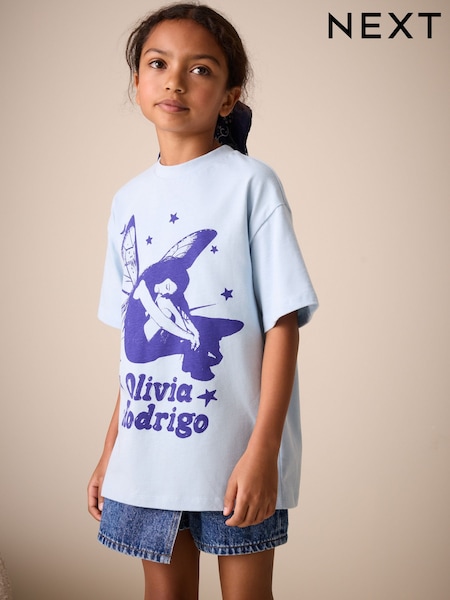 Blue Olivia Rodrigo Oversized T-Shirt (3-16yrs) (W53780) | 77,000 KHR - 102,600 KHR