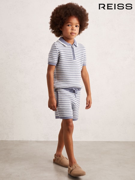 Reiss Blue/White Peter Shorts (W53925) | €60