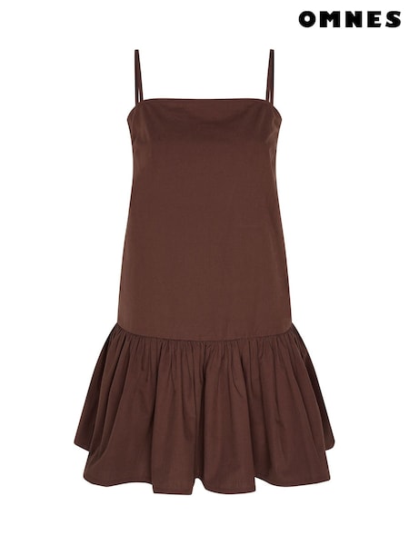 Omnes 100% Cotton Meryl Drop Waist Strappy Mini Dress (W53969) | ‏297‏₪