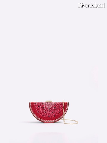 River Island Red Watermelon Slice Clutch Bag (W54021) | €45