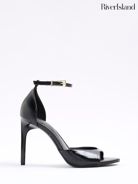 Schwarz - River Island Closed Back Heeled Sandals (W54033) | 56 €