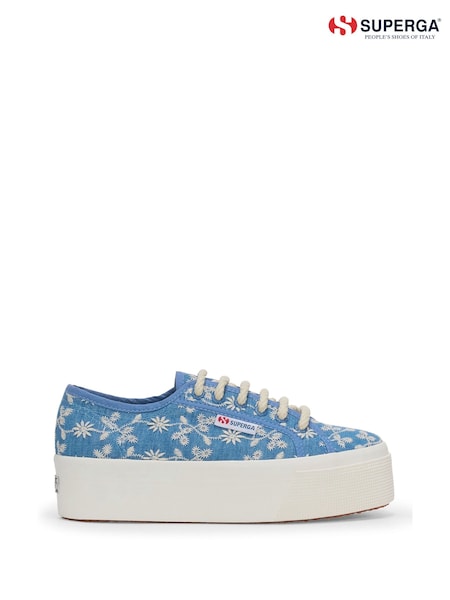 Superga 2790 PLATFORM SANGALLO Canvas White Trainers (W54078) | €113