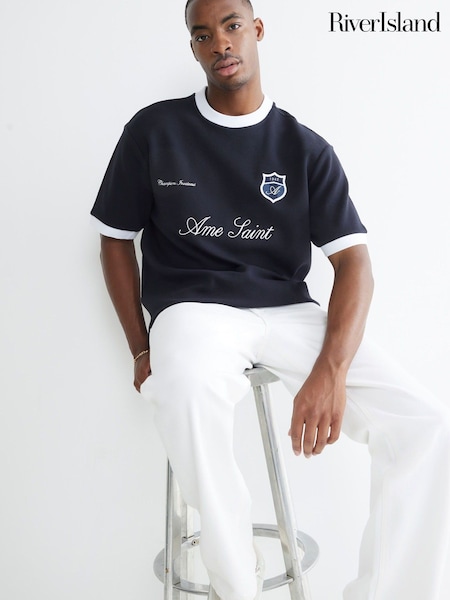 River Island Football Ottoman T-Shirt (W54126) | 1 923 грн