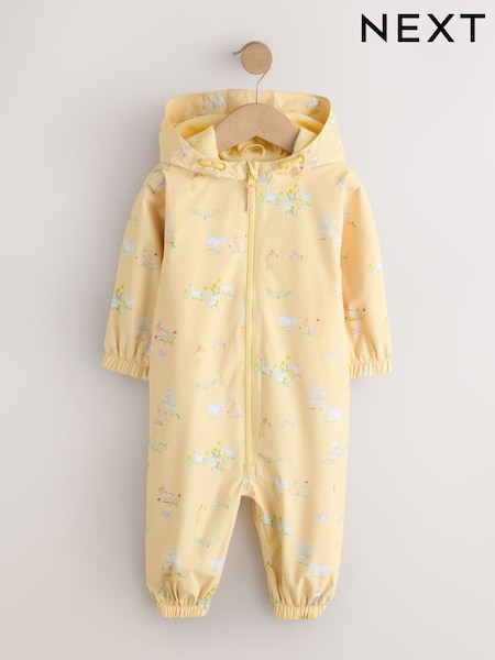 Lemon Yellow Waterproof Printed Puddlesuit (6mths-7yrs) (W54138) | 109 QAR - 130 QAR