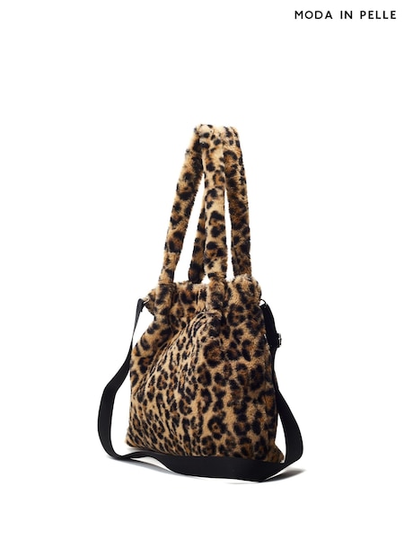 Moda in Pelle Bambi Fluffy Black Shoulder Bag (W54223) | €50