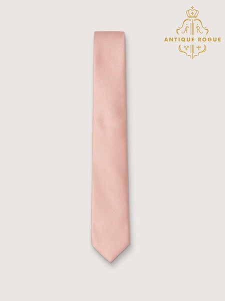 Antique Rogue Pink Texture Tie (W54316) | €29