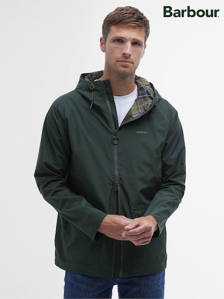 Barbour® Green Domus Waterproof Hooded Jacket (W54323) | €228