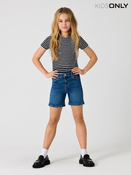 ONLY KIDS Blue Stretch Denim Shorts (W54331) | €35