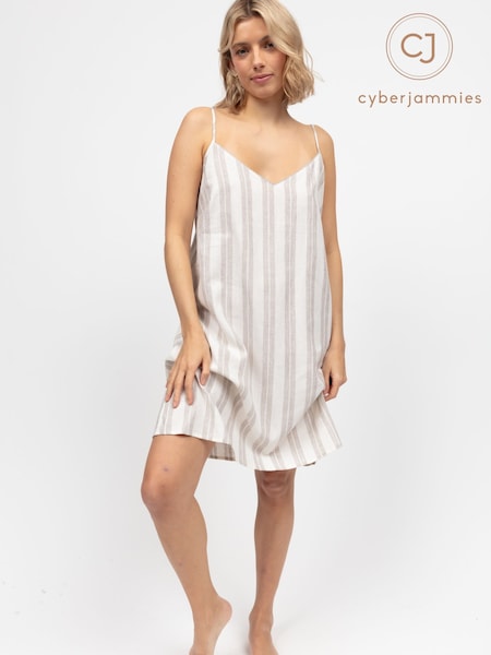 Cyberjammies Natural Edit Strappy Short Nightdress (W54488) | R$ 345