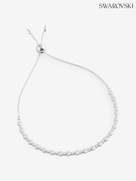 Swarovski Matrix Tennis Bracelet with Mixed Round Cuts Rhodium Plated (W54618) | 186 €