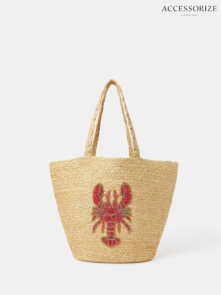 Accessorize Lobster Jute Beach Bag (W54856) | 50 €