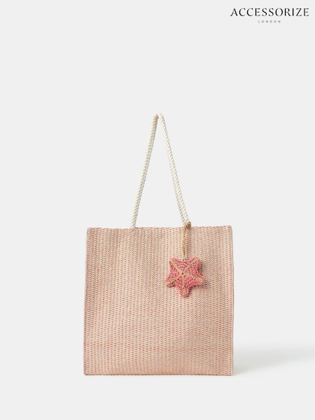 Accessorize Metallic Woven Starfish Shopper Bag (W54859) | 186 LEI